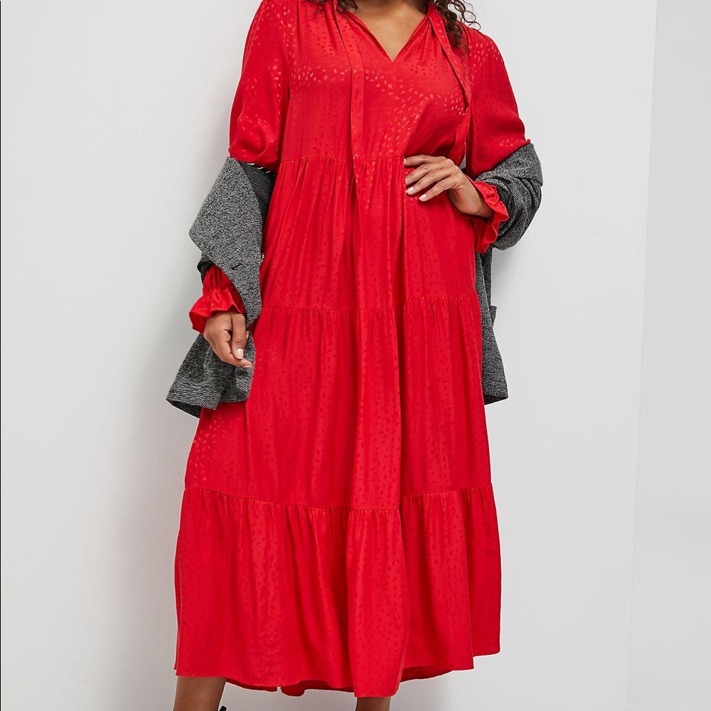 ANTHROPOLOGIE MAEVE WENDY TIERED MAXI XL